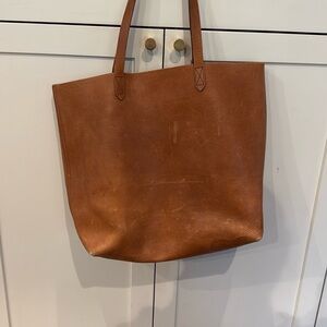 Madewell Brown Leather Tote Bag